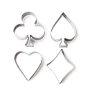 4pcs/set Stainless Steel Poker Card Shape Cookie Mold DIY Biscuit Mould