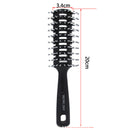 Fashion Men Hair Brush Ceramic Iron Round Comb Barber Dressing Salon Styling  Dz