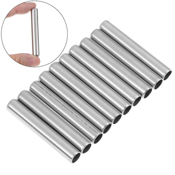 10Pcs Tattoo Back Tattoo Machine Grip Tip Back Needle Stainless Steel Stem Tube