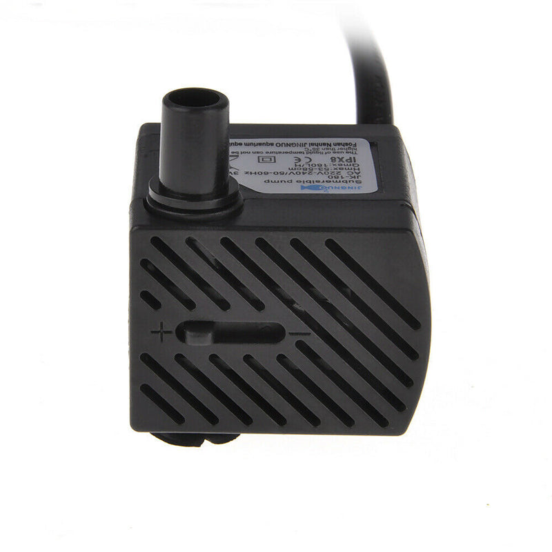 EU Plug 3W Durable Submersible Water Pump f. Aquarium Rockery Fountain Fish Tank