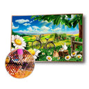 Diamond Painting Wild Spring Outing Full Round Drill Wall Picture 40x30cm