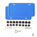 2x Silicone License Plate Frame Rust-Proof Rubber Holder Waterproof with Sc N9E4