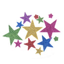 55Pcs/bag Glitter Foam Star Stickers Educational Kindergarten Kids Craft DIY M&O