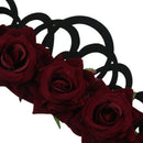 Gothic Style Queen Jewelry Red Rose Crown Tiara Headband Halloween Masquera