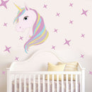 Beautiful Horse Stars Wall Decals For Kids Girls Room Diy  Home Decor N 3C
