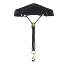 Saxophone Neck Strap Adjustable Leather Shoulder Belt with Metal Buckle