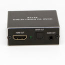 HDMI to HDMI with Audio Extractor and Optical Toslink Coaxial SPDIF + 3.5mm
