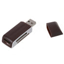 5X(Fast SD SDHC Memory Card Reader Writer Dongle Pen USB 2.0 White Brand N O5I8)
