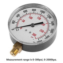 2X(Ts-Y91 0-300 Psi/0-2000Kpa Pressure Gauge Fuel Vacuum Gauge High Pressur