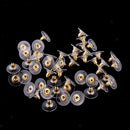 50 Pieces Silicone Earring Back Stoppers Findings Ear Nut Backings Ear Post