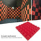 10x Soundproofing Foam Pads Polyurethane Studio Room Sound Treatment (Red)