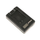 USB Camera Battery Charger with LCD Display for Panasonic BCG10 ZR1 ZR3 ZX1