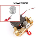 25T Metal Steering Gear Servo Winch Wheel for 1/10 RC Crawler Car TRX4 D90