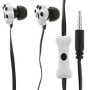 In Ear Wired 3.5 mm Cute Cartoon Animal Earphone Earbuds Headphone black