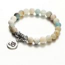 Fashion Beaded Bracelets Mysterious Pendant Natural Stone Men Women Bangles