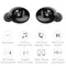 Bluetooth 5.0 XG12 Earphone Wireless HIFI Sound Sport USB Charge Headset SN9F