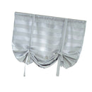 Elegant Blackout Short Roman Curtain Tie-up Shade Sheer for Small Window 46x63''