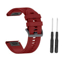 Replacement Soft Silicone Bracelet Strap WristBand 26Mm for Fenix3/3HR Red