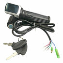 Electric Bicycle Twist Throttle with Lock LCD Display E Bike E-Scooter 36V EB3X6