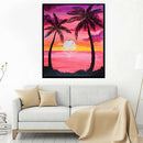 5D DIY Full Drill Diamond Painting Sunset Cross Stitch Embroidery Craft