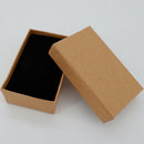24PCS Tan Cardboard Jewelry Box Rectangle Kraft Paper Gift Boxes For Jewelry New