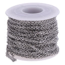 13yd Ring Loop 2mm Stainless Steel Chain DIY Jewelry Making Craft Accessory