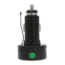 Car Charger 2.1A Phone Charger 12V/24V Digital Voltmeter Thermometer (Red) A
