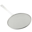 Stainless Steel Splatter Screen Handle Anti Grease Splash Scald Proof FryingH4J5