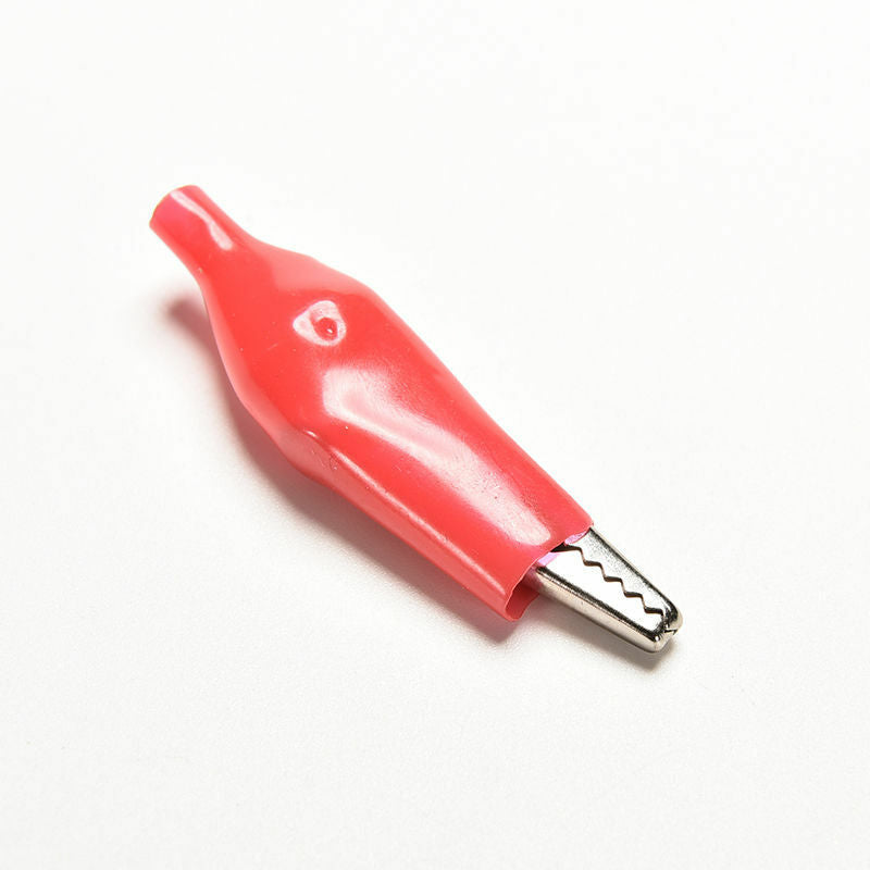10X/5pairs 44mm Alligator Clip Clamp test Testing Probe Black+Red large size JR