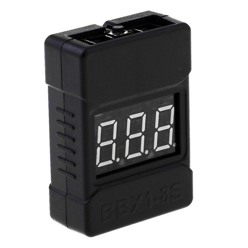RC LiPo Battery Checker RC 1-8S Battery Tester Low Voltage Buzzer Alarm