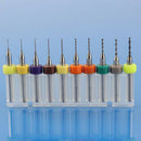20pcs/Set Steel PCB Carbide Micro Drill Bits For SMT CNC PCB 0.15-1.05mm