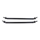 2Pcs Tone Aluminum Car Front Bumper Lip Splitter Tie Rod 20CM 7.9inch Black