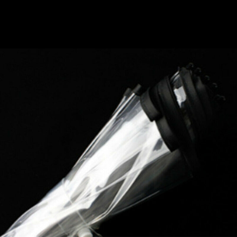 Transparent Pet Umbrella with Dog Walking Leash Raining Handle Dog Raincoat A