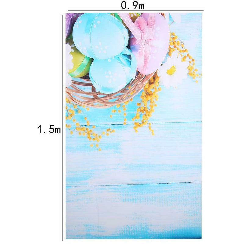 1.5 * 0.9m Colorful Easter Egg Photography Background Vinyl Customized 3