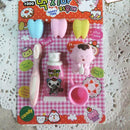 Novelty Toothpaste Toothbrush Shape Rubber Eraser School Office Supply Supp J6W2