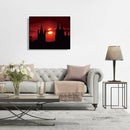 Hand Painted Artwork Frameless DIY Fantasy Sunset Painting By Numbers Decor
