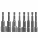 10Pcs/Set 6mm-15mm Hex Shank Magnetic Socket Nut Setters Driver Adapter Dri O2T4