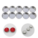 10PC Empty Tealight Candle Tins Molds Jars  Containers For DIY Candle Making Hn