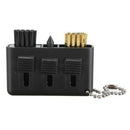 Set of 3 in 1 Golf Club Brush Groove Cleaner Black
