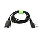 Walkie Talkie K type 2 Pin Speaker Mic Microphone Headset Earpiece Male to