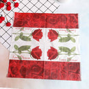 20Pcs rose wedding paper napkins for decoupage wedding decoration supplies MO