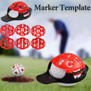 6-in-1 Golf Ball Line Liner Marker Template Drawing Alignment Marks Sign Too Hn