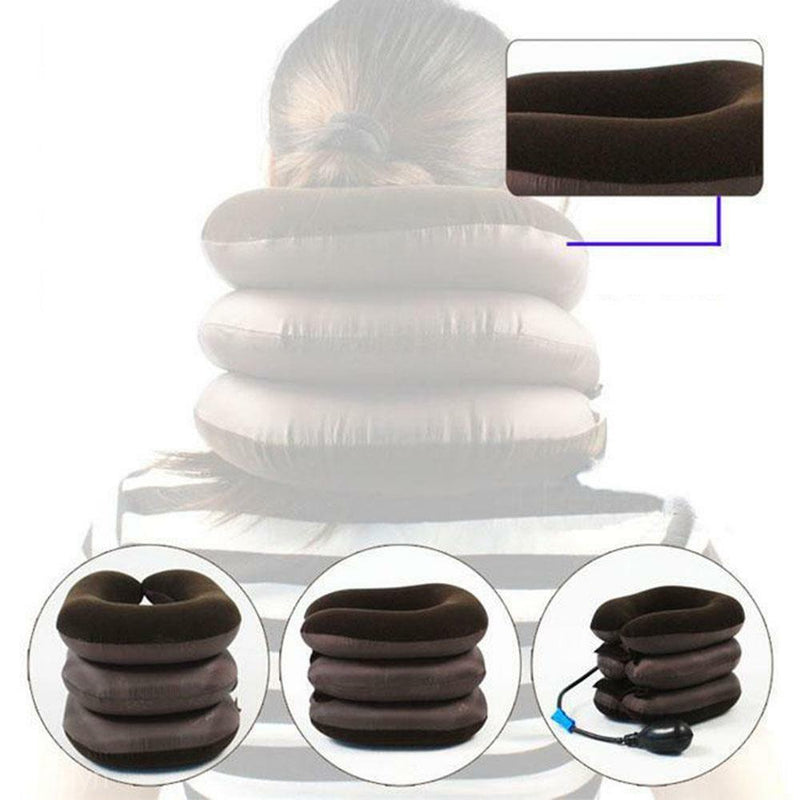 Unisex Inflatable Neck Stretcher Pain Relief Shoulder Tension Back Traction New