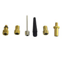 6pcs  Valve Adaptor Set Pump Needle Air Inflation Accs For Bike Tires