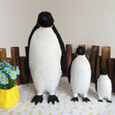 Penguin Animal Statue Artificial Feathered Home Garden Decor Ornaments S