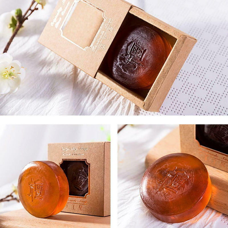 Tan vanilla essential oil soap hydrating cleansing handmade soap 100g Favor