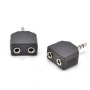 2PCS Audio 3.5mm Jack Male to Double AUX Female Headphone Y Splitter Adapter  Z