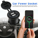 Waterproof LED 4.2A USB Charger for 12-24V Car Boat Power Socket w/ Touch Switch