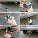 Car Universal Round Stainless Steel Chrome Exhaust Tail Muffler Tip Pipe j PEJ