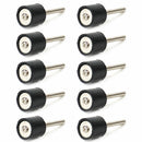 10Pcs 1/2" Drum Rubber Mandrels 3mm Shank for Sanding Sander Fit Rotary